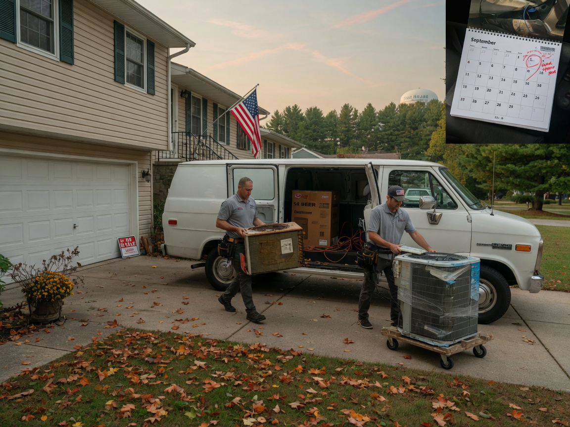 Seasonal Timing For AC Replacement Near Fort Meade