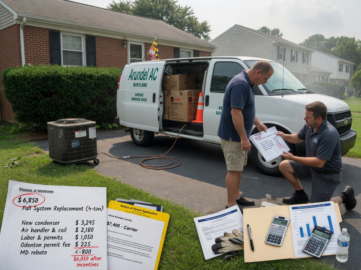 What Homeowners Pay For AC Replacement In Odenton Maryland